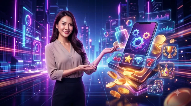 Cơ chế hoạt động của slot machine với chip RNG và xu vàng