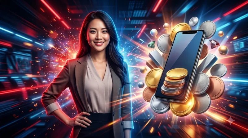 Thiết bị điện tử với biểu tượng bảo mật và khiên bảo vệ trên nền công nghệ